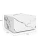 IDOMYA Factory Salontafel wit/grijs - (B)60 x (H)35 x (D)60 cm