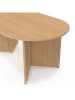 IDOMYA Factory Couchtisch "Gabin" in Hellbraun - (B)110 x (H)45 x (T)60 cm