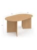 IDOMYA Factory Couchtisch "Gabin" in Hellbraun - (B)110 x (H)45 x (T)60 cm