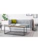 IDOMYA Factory Couchtisch "Memphis" in Beige/ Schwarz - (B)113 x (H)45 x (T)60 cm