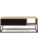 IDOMYA Essentials Couchtisch "Memphis" in Hellbraun/ Schwarz - (B)110 x (H)44,5 x (T)55 cm