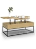 IDOMYA Essentials Salontafel "Memphis" lichtbruin/zwart - (B)100 x (H)54,5 x (D)40,5 cm