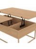 IDOMYA Factory Salontafel "Memphis" lichtbruin - (B)100 x (H)40,5 x (D)55 cm