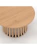 IDOMYA Factory Couchtisch "Camélia" in Hellbraun - (H)40 x  Ø 70 cm
