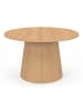 IDOMYA Factory Couchtisch "Elvis" in Hellbraun - (H)40 x  Ø 70 cm