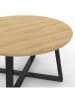 IDOMYA Factory Esstisch ''Sana'' in Beige/ Schwarz - (H)83 x Ø 100 cm