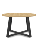 IDOMYA Factory Eettafel ''Sana'' beige/zwart - (H)83 x Ø 100 cm