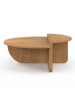 IDOMYA Factory Couchtisch in Hellbraun - (H)35 x Ø 90 cm