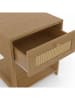 IDOMYA Essentials 2er-Set: Nachttische in Hellbraun - (B)115 x (H)48 x (T)40 cm
