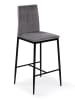 IDOMYA Factory 2er-Set: Barhocker "Jade" in Anthrazit - (B)43 x (H)100 x (T)46,5 cm