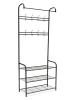IDOMYA Essentials Garderoba "Pasadena" w kolorze czarnym - 71 x 186 x 31 cm