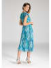 SWING Kleid in Türkis/ Blau
