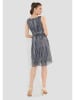 SWING Kleid in Dunkelblau/ Silber