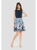 SWING Kleid in Dunkelblau/ Hellblau