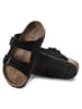 Birkenstock Leren slippers "Arizona SFB" zwart