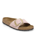 Birkenstock Leder-Pantoletten "Madrid Big Buckle" in Rosa