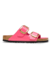 Birkenstock Leder-Pantoletten "Arizona Big Buckle" in Pink