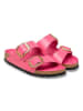Birkenstock Leren slippers "Arizona Big Buckle" roze