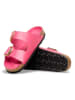 Birkenstock Leder-Pantoletten "Arizona Big Buckle" in Pink
