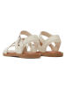 TOMS Leder-Sandalen in Creme