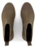 TOMS Leren chelseaboots kaki