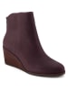 TOMS Leren sleehaklaarzen paars