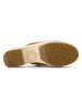 TOMS Leder-Clogs in Hellbraun