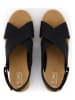 TOMS Keilsandaletten in Schwarz