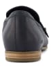 TOMS Leder-Slipper in Schwarz