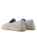 TOMS Leder-Espadrilles in Grau