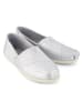 TOMS Skórzane slippersy w kolorze srebrnym