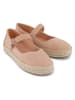 TOMS Skórzane espadryle w kolorze jasnoróżowym