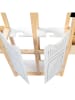ASTRUP Pferdebox für 2 Steckenpferde in Weiß/ Beige - ab 3 Jahren