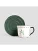 Homla Tasse ''Greta'' in Weiß/ Grün - 250 ml