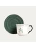 Homla Tasse ''Greta'' in Weiß/ Grün - 250 ml