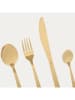 Homla 24tlg. Edelstahl-Besteck-Set ''Fabro'' in Gold