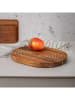 Homla Servierplatte ''Mooka'' in Hellbraun - (L)33 x (B)25,5 cm