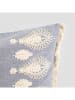 Homla Kissenhülle ''Campi'' in Blau/ Creme - (L)45 x (B)45 cm