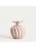 Homla Vase ''Aurelia'' in Beige - (H)19 cm - Ø 16,5 cm