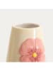 Homla Vase ''Roselle'' in Creme/ Rosa - (H)17 x Ø 14 cm