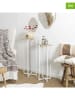 THE HOME DECO FACTORY 2-delige set: bijzettafels lichtbruin/wit