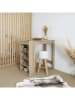 THE HOME DECO FACTORY Stolik barowy w kolorze beżowym - 115 x 103 x 50 cm