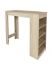 THE HOME DECO FACTORY Bartafel naturel - (B)115 x (H)103 x (D)50 cm