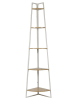 THE HOME DECO FACTORY Hoekmeubel lichtbruin/wit - (B)34 x (H)180 x (D)34 cm