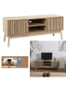 THE HOME DECO FACTORY TV-Regal "Klaus" in Hellbraun - (B)117 x (H)48 x (T)40 cm
