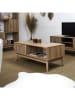THE HOME DECO FACTORY Salontafel "Klaus" lichtbruin - (B)100 x (H)43 x (D)50 cm