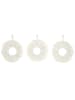 Ethnical Life 3-delige set: spiegels "Boho" crème - Ø 28 cm