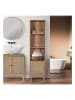 The Home Deco Kids Staande kast "Bali" naturel - (B)40 x (H)160 x (D)30 cm