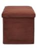 THE HOME DECO FACTORY Aufbewahrungshocker in Braun - (B)28 x (H)38 x (T)38 cm