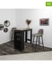 THE HOME DECO FACTORY 2er-Set: Barhocker in Taupe - (B)46,5 x (H)100,5 x (T)49,5 cm